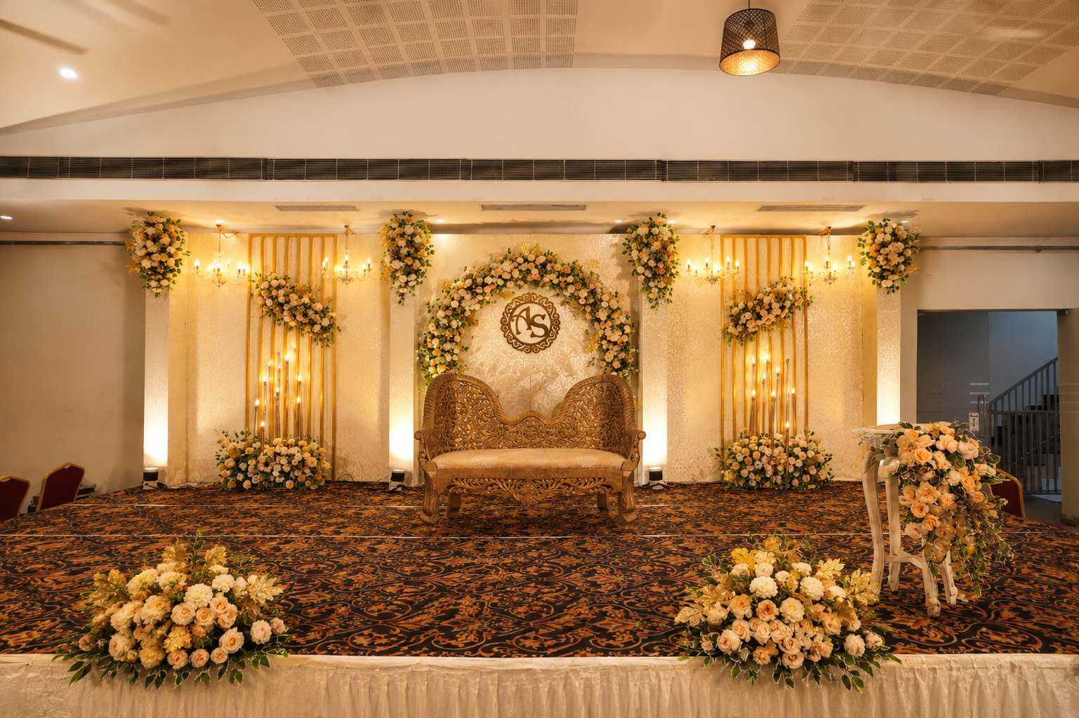 Elegant Reception at Surya Banquet Hall